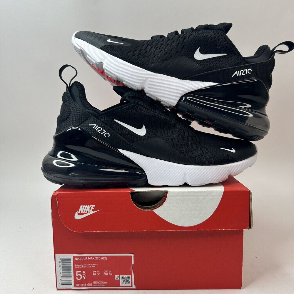 Nike Air Max 270 GS "Black White" 2023